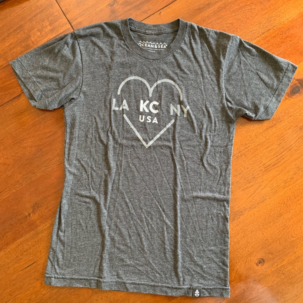 LA -> KC -> NY Oceanside T-Shirt